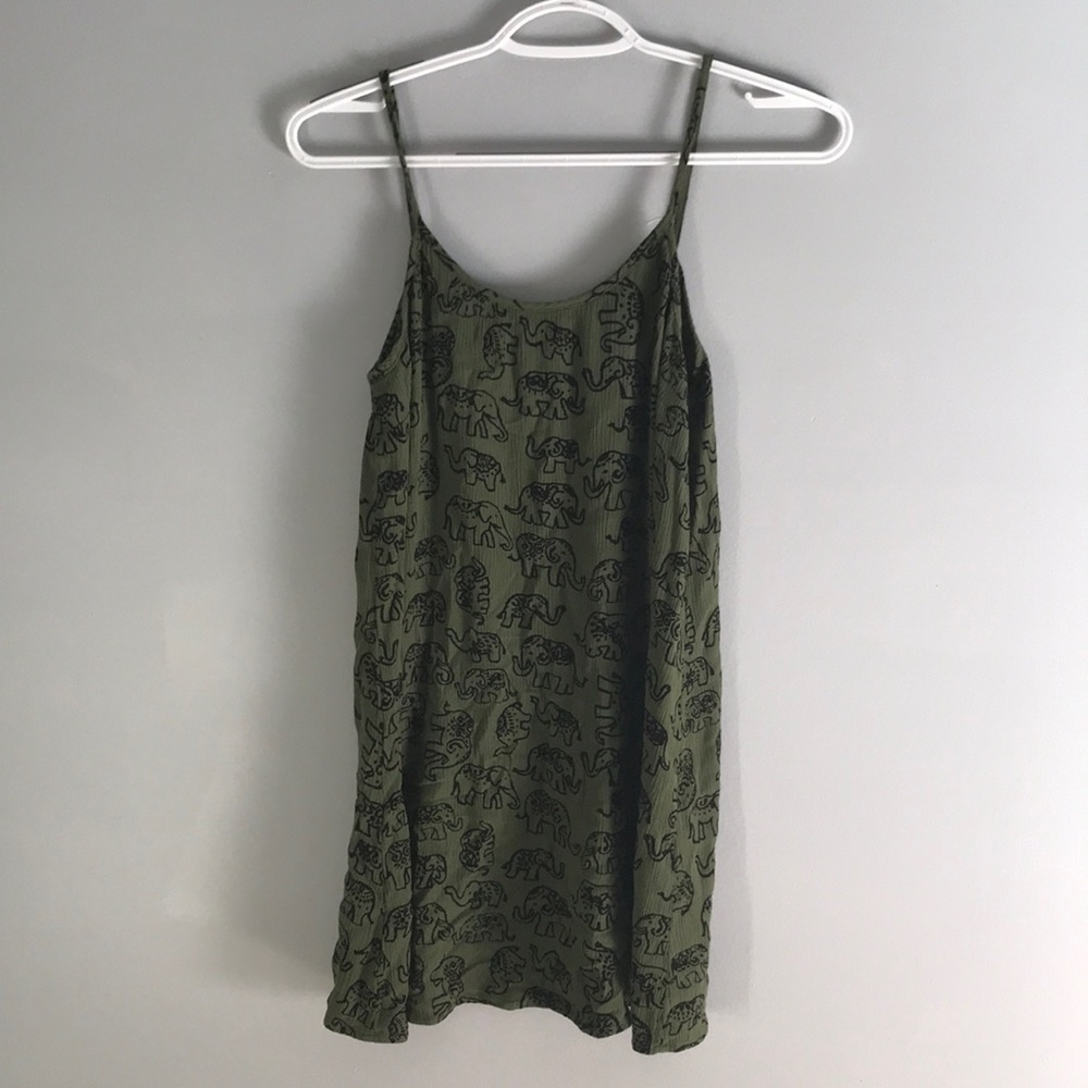 Green summer dress